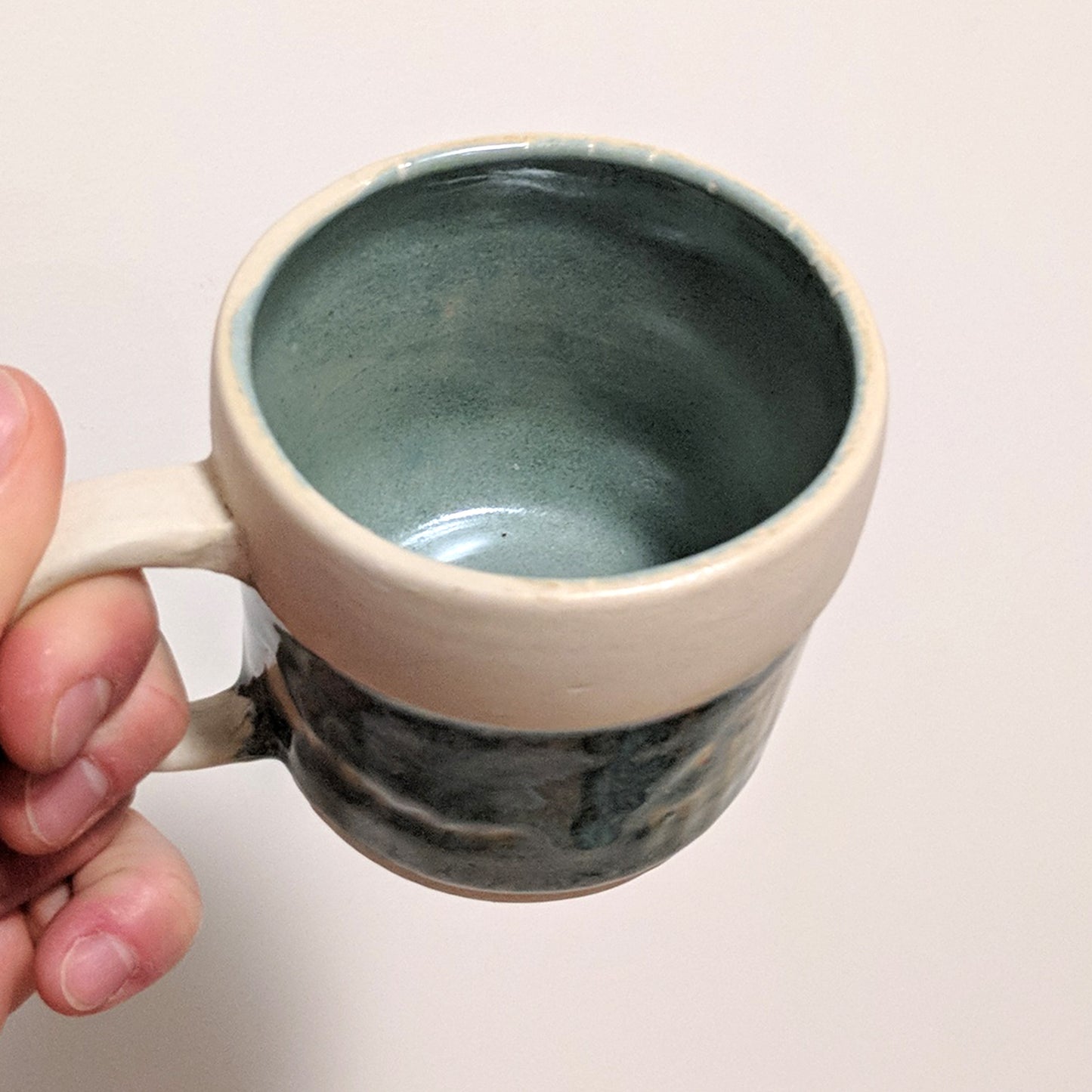 Handmade Porcelain Green Mug