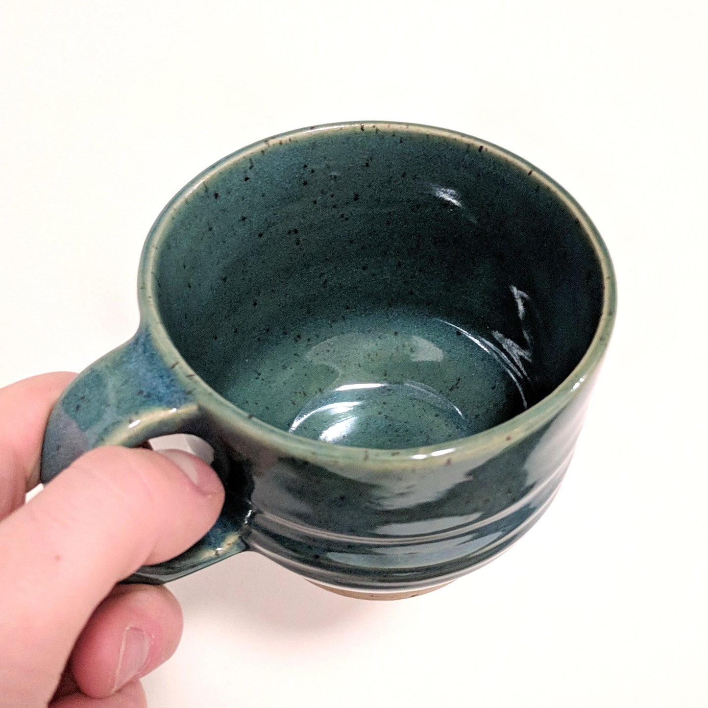 Handmade Turquoise Speckled Mug