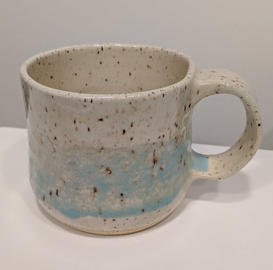 White and Teal Mug