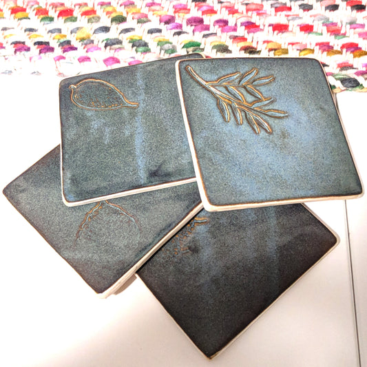 Handmade Stoneware Coasters