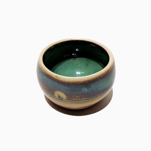 Teal and Purple Small Bowl